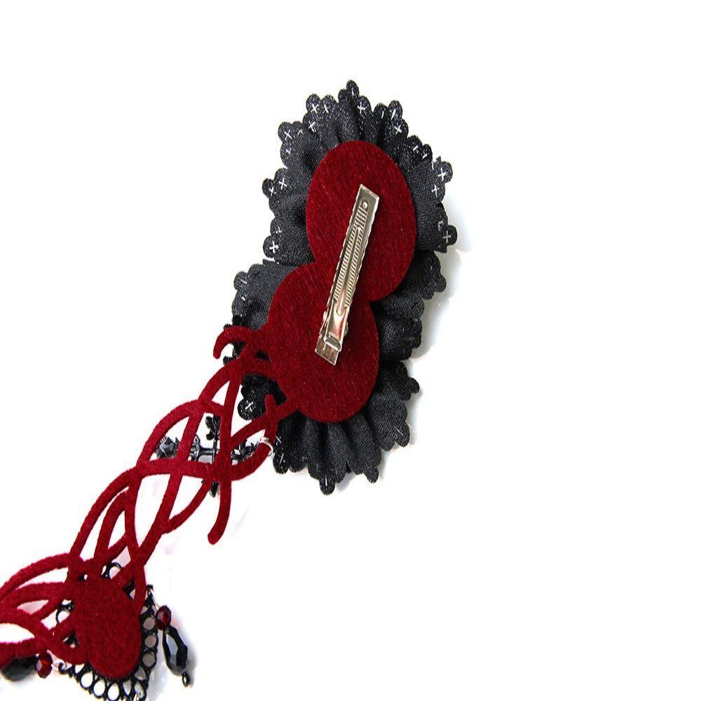 Halloween Witch Crown Black Veil Gothic Hair Clip New Hair Band  Halloween