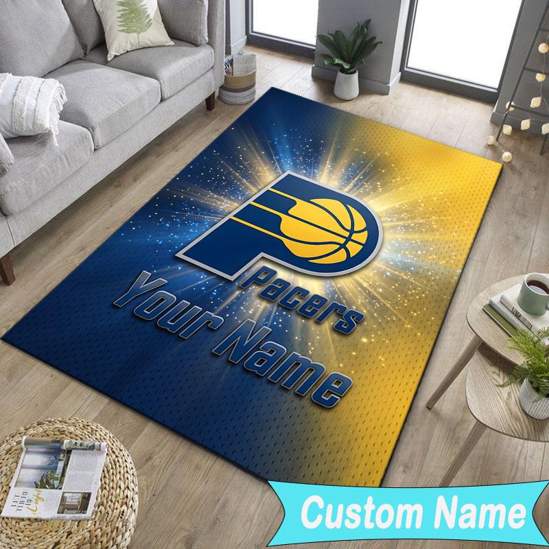 Custom NamePacers Basketball Team Carpet, Indoor Rug, Chair Rug, Living Rooms, Doormat Made From Polyester Home Decor Birthday Christmas Gifts