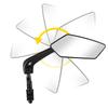 1 Pair  Bicycle Rear View Mirror Bike Cycling Clear Wide Range Back Sight Rearview Reflector Rotate 360 ° Adjustable Handlebar