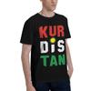 KURDISTAN 100 Cotton Casual Breathable Confortable Manga Football Shirts 2025 Men TShirt