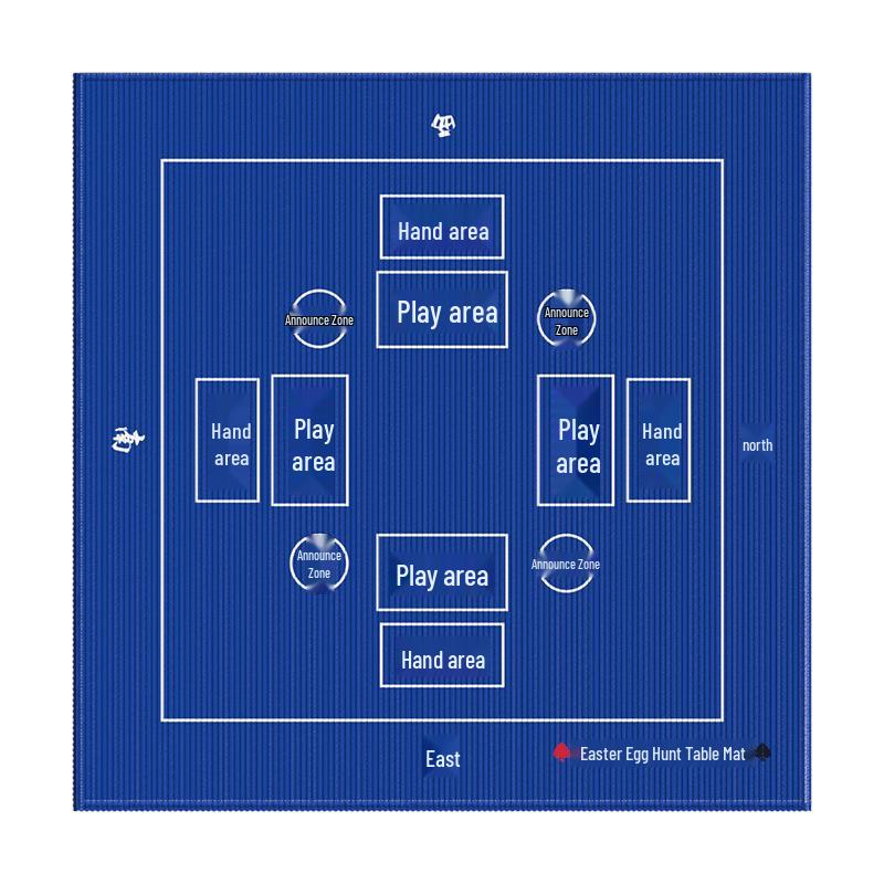 Guandan Poker Card Game Table Mat
