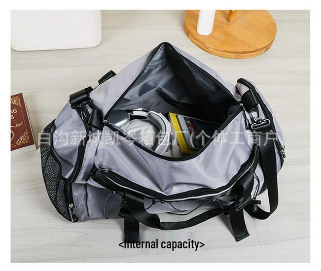 Fashion Drawstring Sports Bag: Wet/Dry Separation, Lightweight, Large Capacity, Single Shoulder, Crossbody, Ideal for Swimming & Yoga.