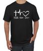 Faith Hope Love Heartbeat Cross Graphic T-shirt