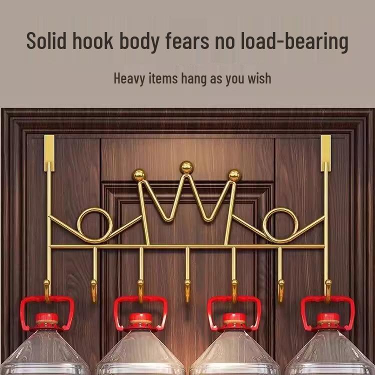 Wall-Mounted No-Drill Coat and Hat Hook Rack for Door or Wall – Strong Storage Solution for Hanging Clothes and Keys