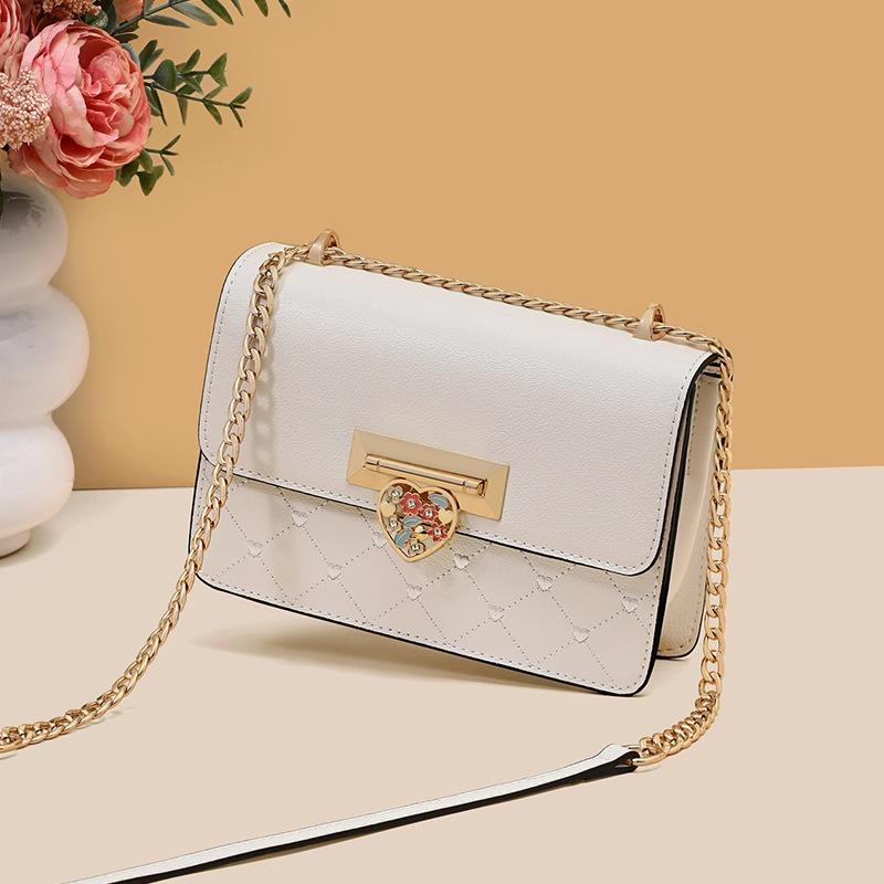 Bag New Summer Women's Bag Fashion Versatile Shoulder Crossbody Bag Premium Versatile Love Small Square Bag