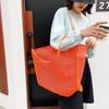 Nylon Mesh Shoulder Bag Pockets Hollow Tote Bag Simple Beach Handbag Shopping