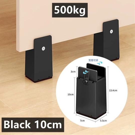 5/10CM Adjustable Chair Feet Riser Screw Clamp 2 4 Inch Height Heavy Duty Sofa Tables Bed Furniture Risers With Screw Clamp 4Pcs