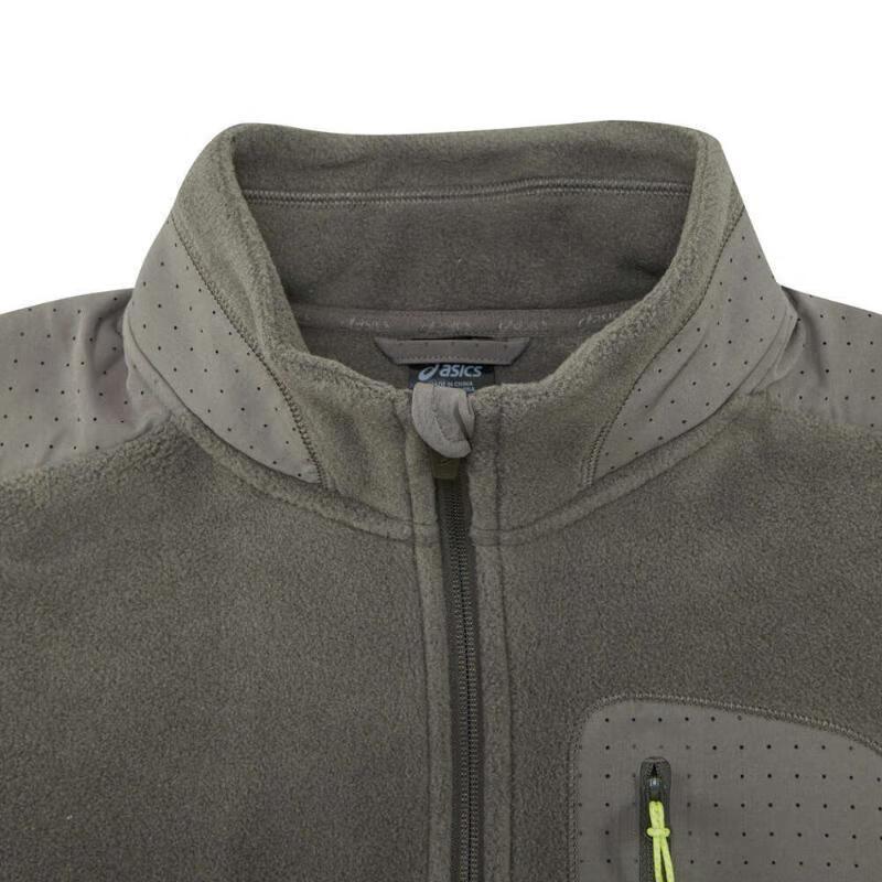 Asics Polartec Sports Lifestyle Series Casual Zip-Up Stand Collar Long Sleeve Waterproof Jacket Men jackets Dark-Gray 2031E867-020