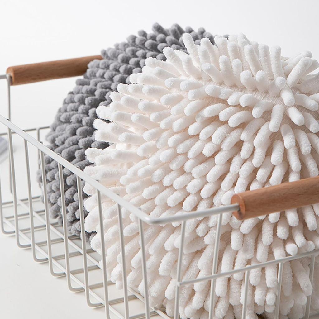 Hand Towel Ball Hanging Hand Towel Kitchen Thickened Absorbent Quick Dry Bathroom Cute Wipes With This Innovative Bathroom Decorative Towel