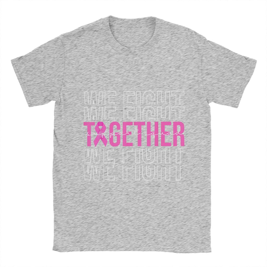 Vintage T Shirt Summer Fight Is Our Fight Breast Cancers  Leisure T-Shirts  100% Cotton Tee Shirt for Adult  Short Sleeve Tops