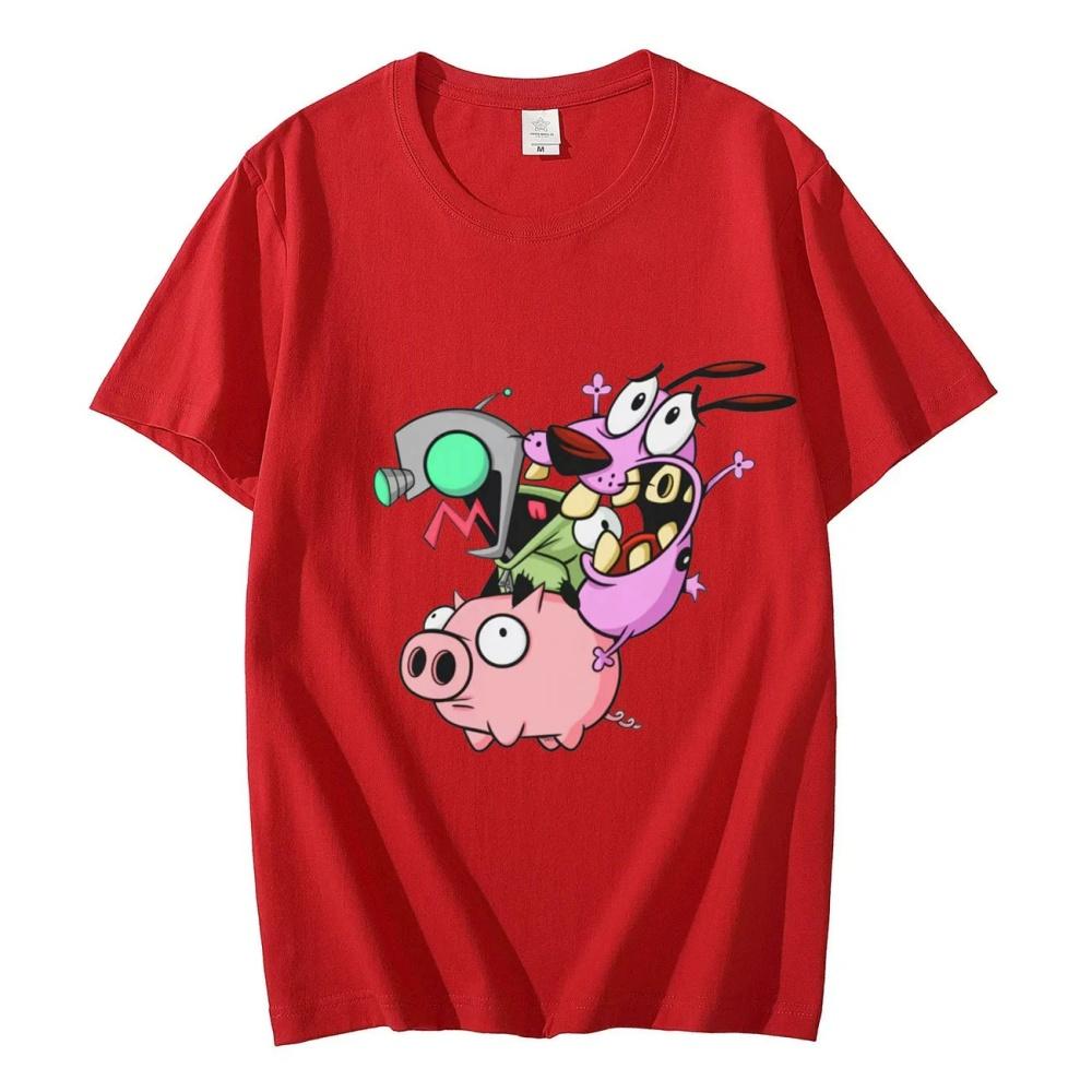 Funny Invader Zim Cartoon Pattern Summer Casual Tshirt for Unisex and Women Summer Fashion Harajuku Tshirt Tops