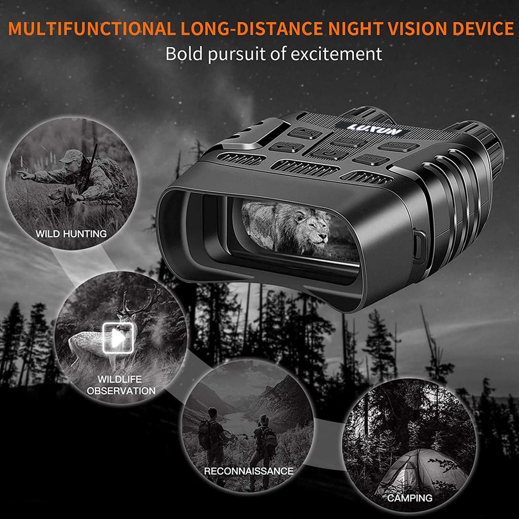 HD Digital Night Vision Binoculars With Video Recording Infrared Day And Night Vision Hunting Binoculars Telescope 196*146*59mm