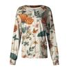 Women's Casual Long Sleeve Single-Breasted Halloween Print Cardigan Top for Fall