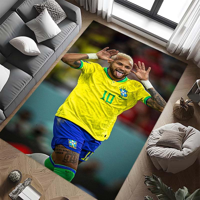 Brazilian Football Glory carpet Living room and bedroom mats printing Protective pad Room Office chair cushion
