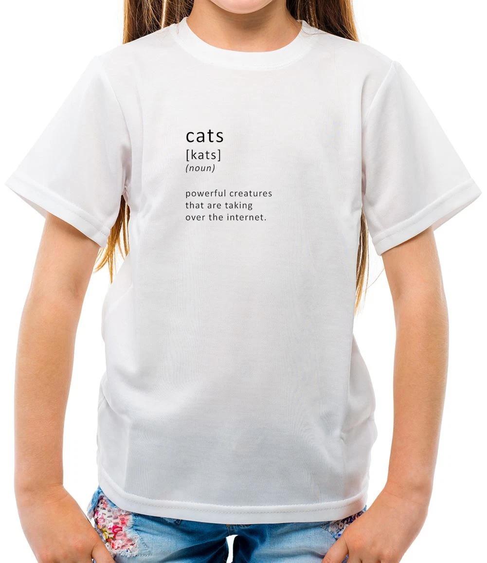 Funny Definition Cats Internet - Kids T-Shirt - Cat Pet Pets Kitten Meme 160