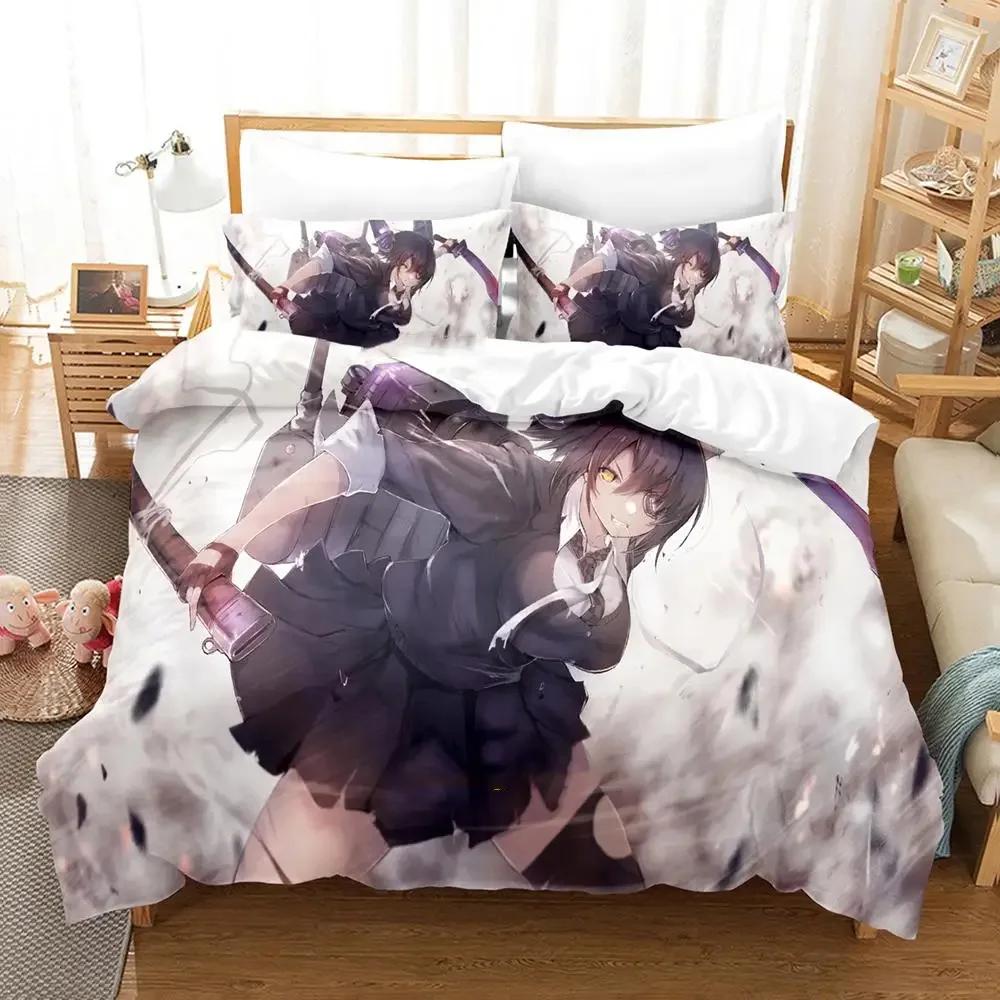 Comforter Anime Kantai Collection Bedding Set Bed Set Comforter King Queen Size Boys Adult Bedding Set