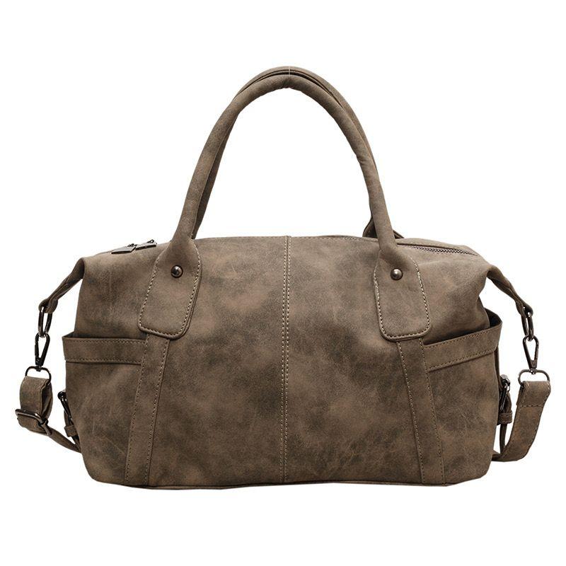 

American Scratch Distressed Notitle Handbag Khaki