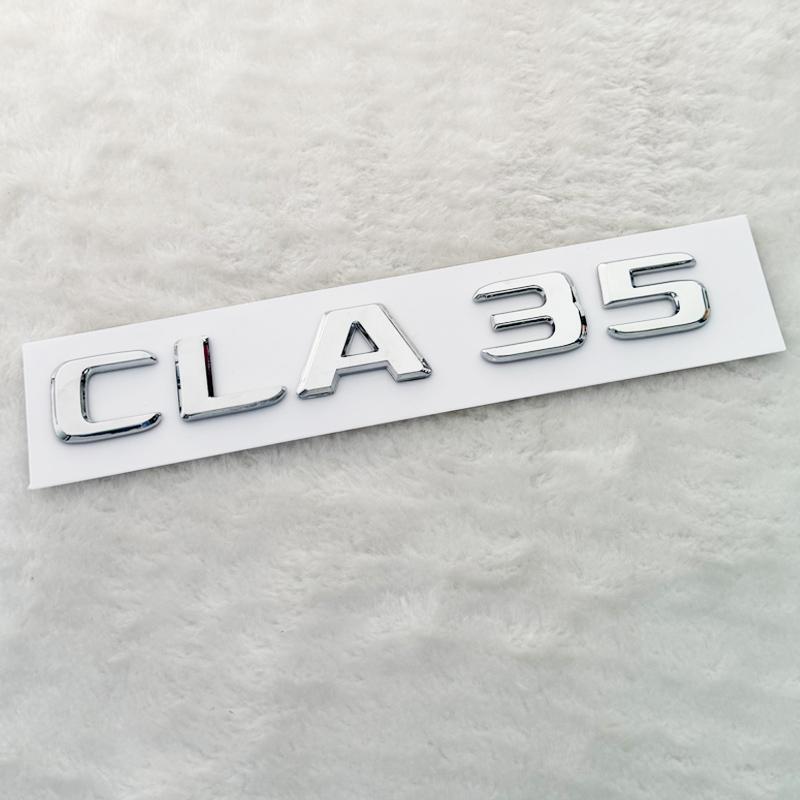 Letras 3D CLA 45 S ABS emblema TURBO 4matic para Mercedes Benz AMG guardabarros de coche maletero C117 C118 CLA45S pegatina acceRR1