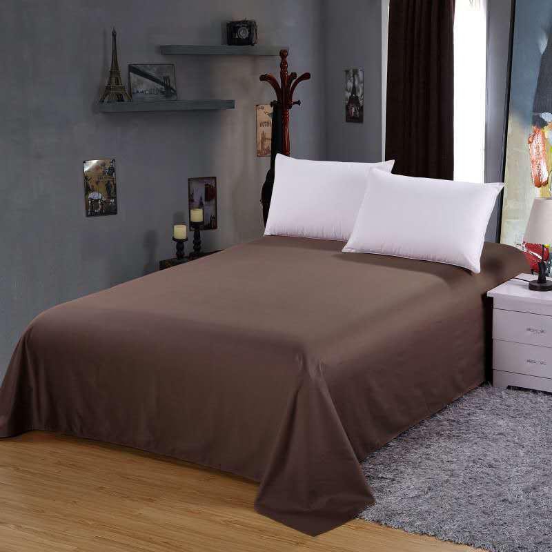 Solid Color Washable Twill Bed Sheet - Thick Duvet Cover for Dorms and Single Beds