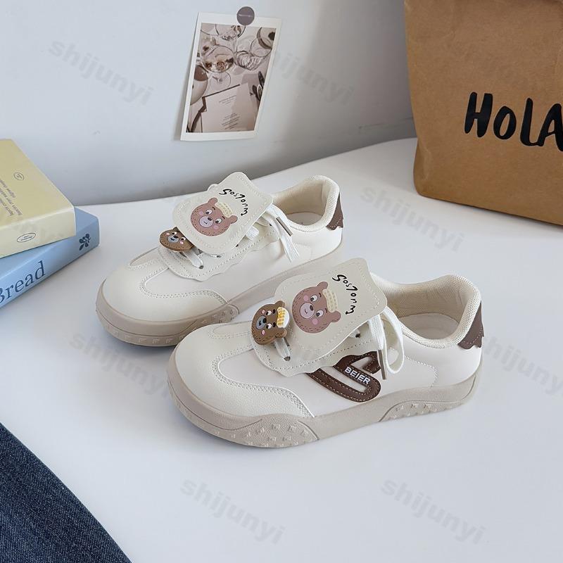 Casual Women's Shoes 2025 Autumn Fashion Cute Breathable Lace Up Flats Lightweight Comfortable Outdoor Non Slip Vulcanized Shoes