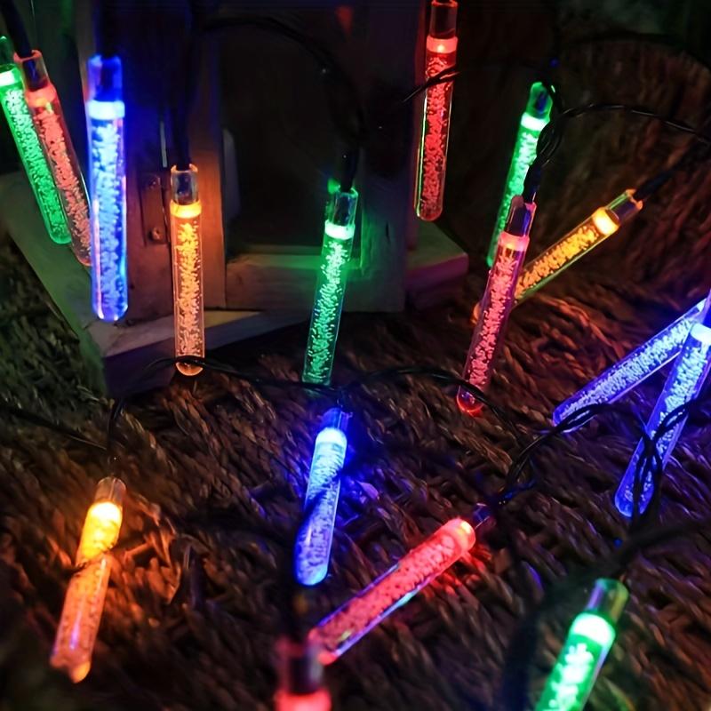 Solar Bubble String Lights, Colorful LED Outdoor Garden Decoration Lighting Modes and Button Control - Energy Saving, Space Theme