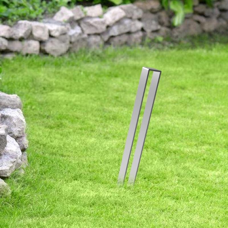 4Pcs Trampoline Stakes Rose Arch Ground Anchors Kit Heavy Duty Garden Arch Shape Ground Nails Stakes Stainless Steel Peg