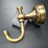 Decorative Brass Towel Hook With Smooth Brushed Finish Elegant Retro Styles Bathroom Accessory Towel Rack