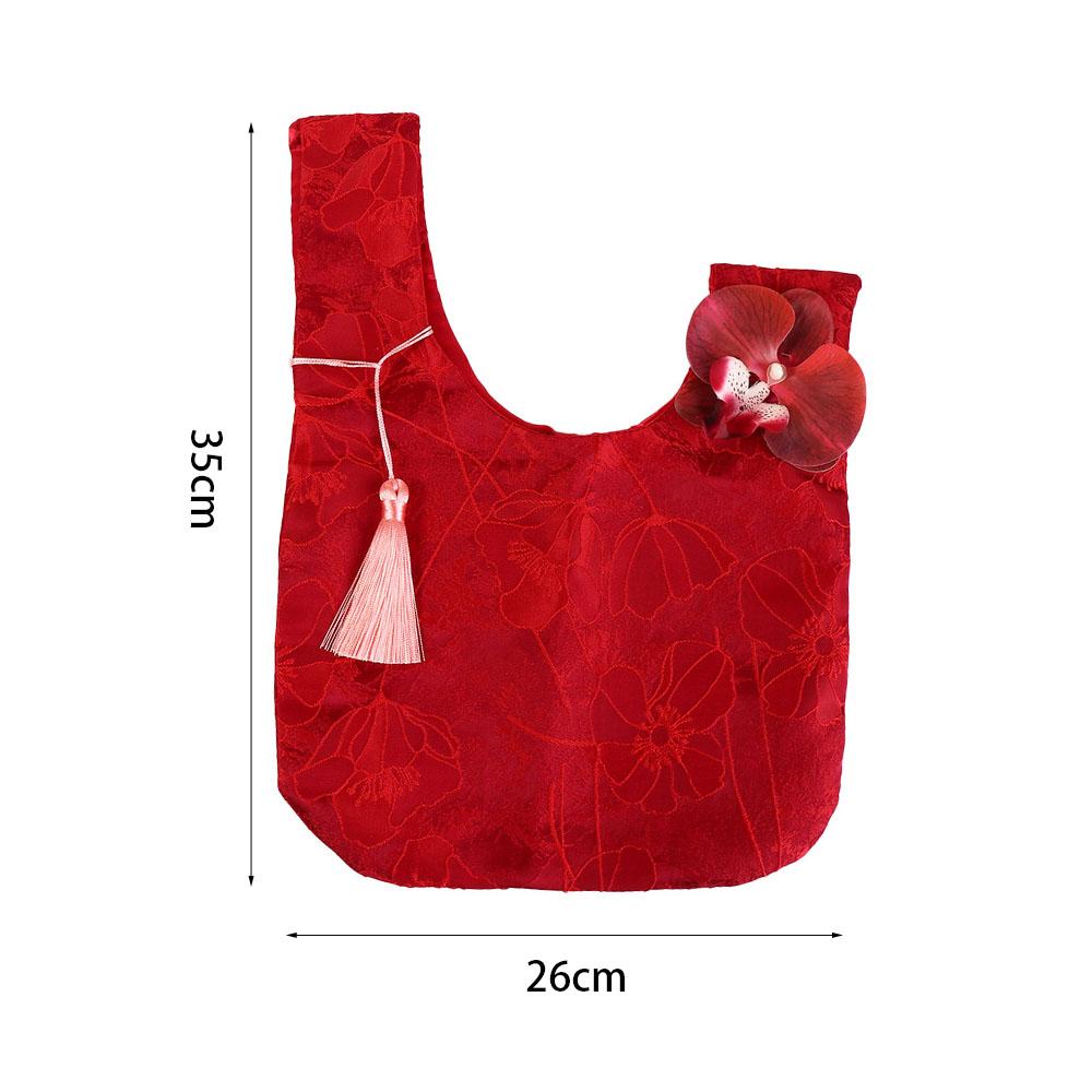 Flower Pendant Embroidery Handbag Cheongsam Accessories Festive Sugar Bag New Year