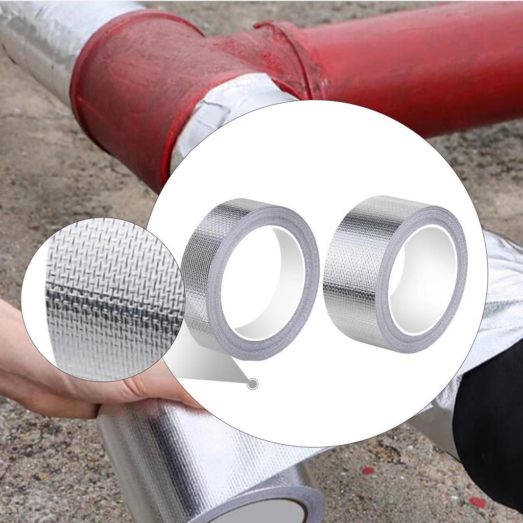 Aluminum Fiberglass, Waterproof, Self-, Tear-resistant, 5 M, Insulation for Automotive , Ducts