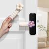 Cubierta para Manija de Puerta Antideslizante Antiestática Anticolisión Protector Decorativo Para Puerta de Dormitorio Con Suave Patrón Floral Uso Doméstico