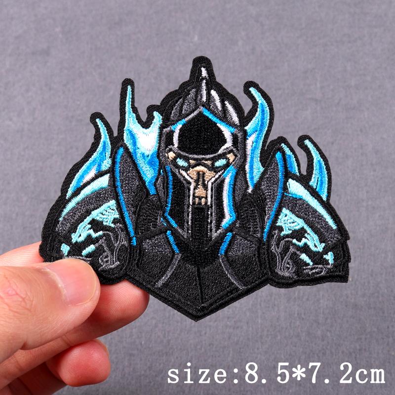Hip Hop Sexy Patch Iron On Embroidery Patches For Clothing Thermoadhesive Patches For Clothes Punk Skull Sewing/Fusible Patch