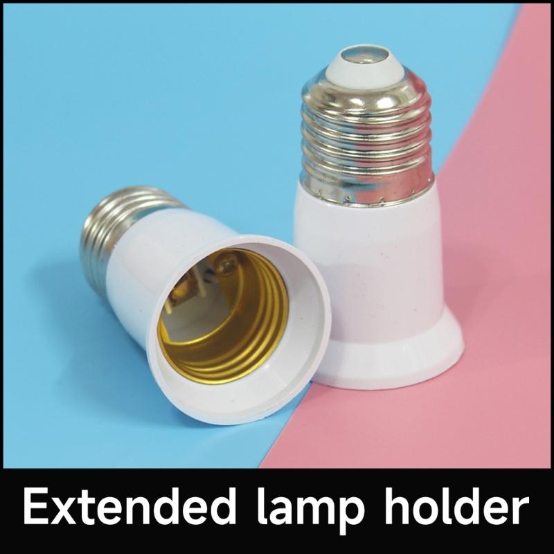 E27 to E27 Light Socket Extender for Medium Light Bulb Extender Extension Socket 65mm 95mm 120mm