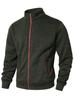 Men's Casual Hoodie: Spring/Autumn Solid Color Zip-Up Cardigan Sweatshirt