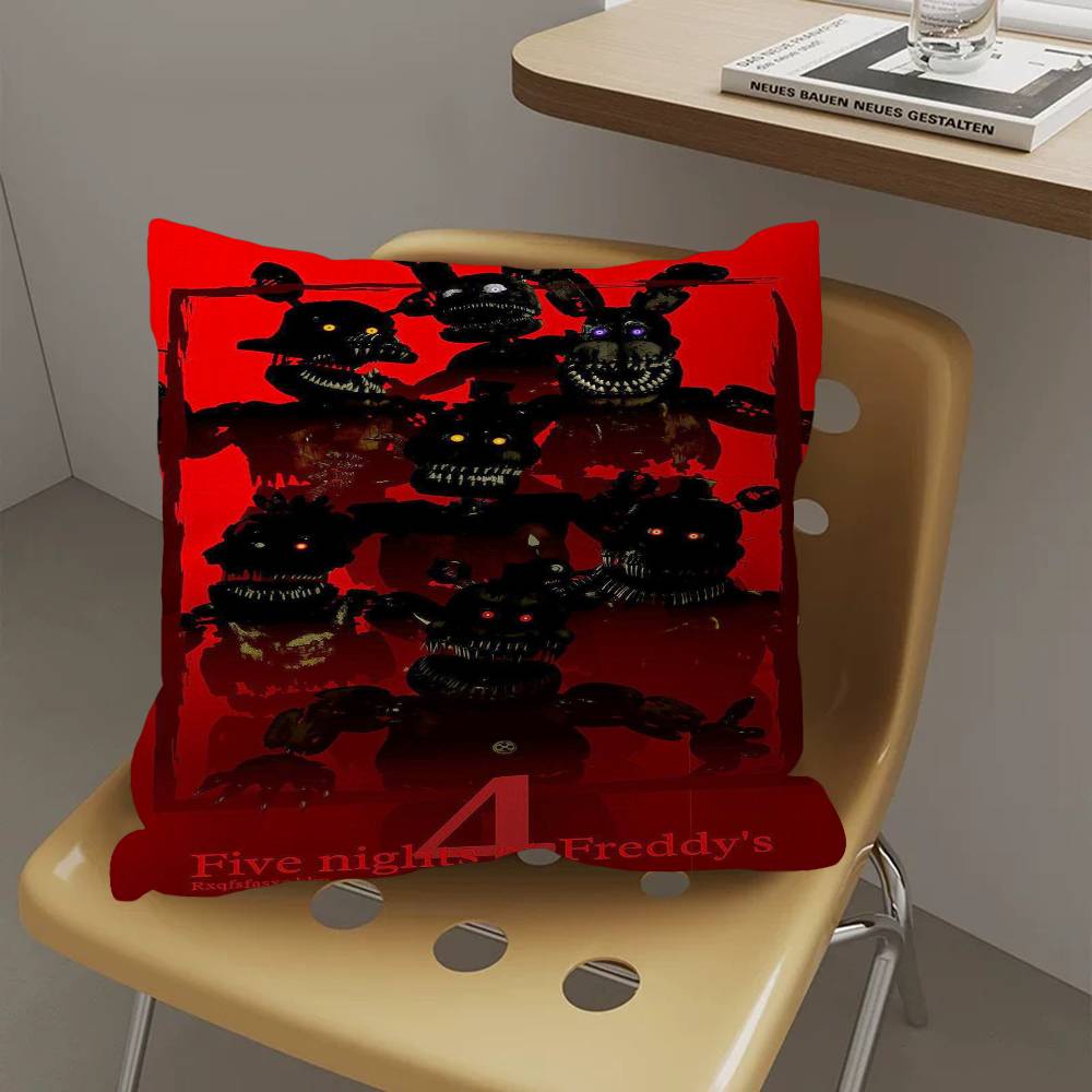 

F-Fnaf F-Five-nights-At-Freddys Personalized Pillow Cover Kids Bedroom Wild Party Decor Pillowcase kid Birthday shower Gift 12x12Inch