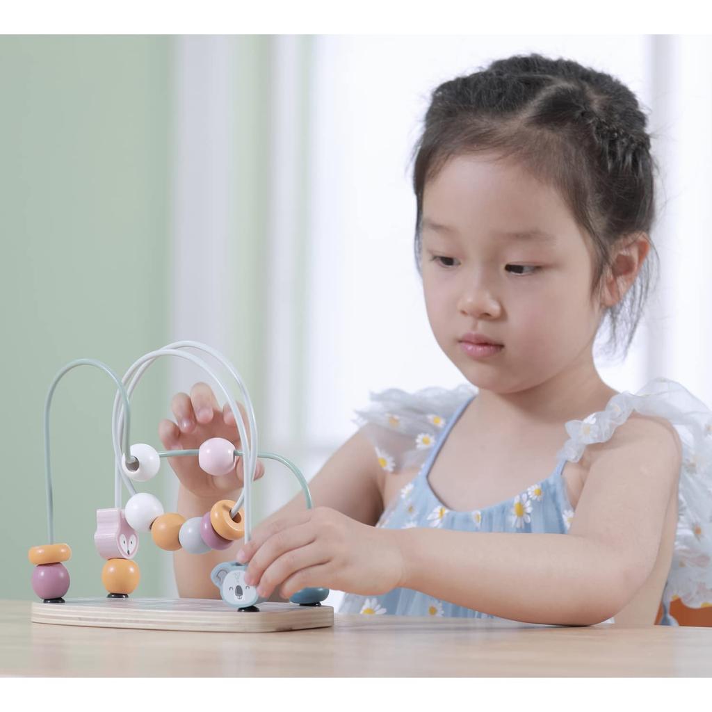 PolarB Beads Maze - A learning toy that promotes visual tracking, baby gym, and playmat. A perfect gift for newborns and babies. (TYPR44020)