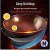 SIFAR Commercial Double-Handled Hand-Forged Carbon Steel Wok