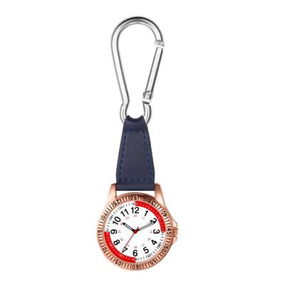 Waterproof Keychain Watch with Clip and Analog Display Pendant Pocket Nurse Outdoor Fashion Accessory Carabiner Watch, Watch, Watch, Bag, Hiking,