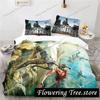 3D Print Game Tomb Raider Bedding Set Boys Girls Twin Queen Size Duvet Cover Pillowcase Bed Kids Adult Home Textile