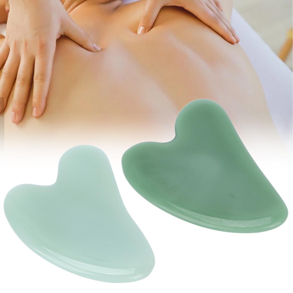  Sha Facial Tool Natural Jade Stone Guasha Massage Board for Face Relieve Tensions