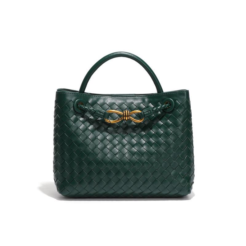 2026 Металлическая пряжка-веревка Плетеная сумка-тоут Ретро Мода Универсальная сумка через плечо