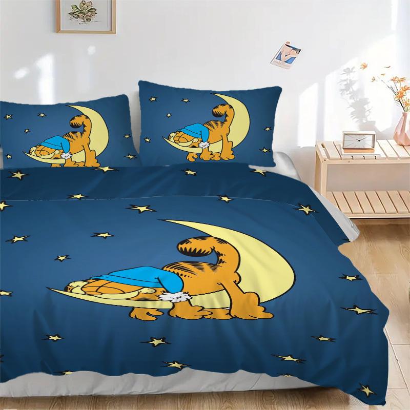 

Постельное белье Garfield Лунная ночь и звезды , Пододеяльник, Подарок для спальни, Включает 1 пододеяльник и 2 наволочки, Без наполненияB628 135x200cm