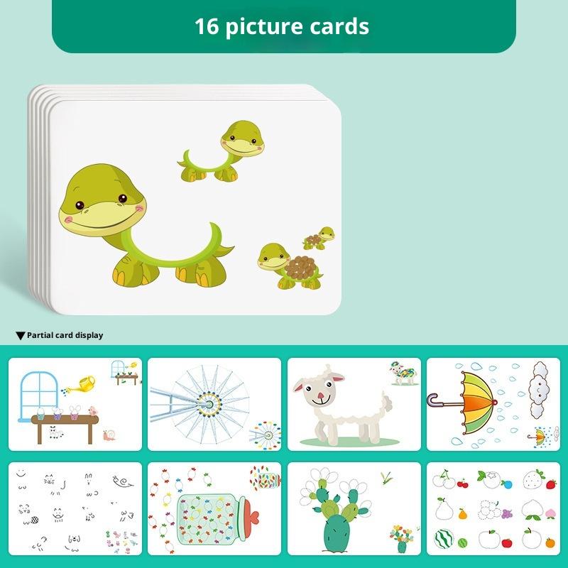 1 Set Creative Coloring Graffiti Doodle Montessori Educational Toy Gifts DIY Finger Painting Drawing Toys For Kids