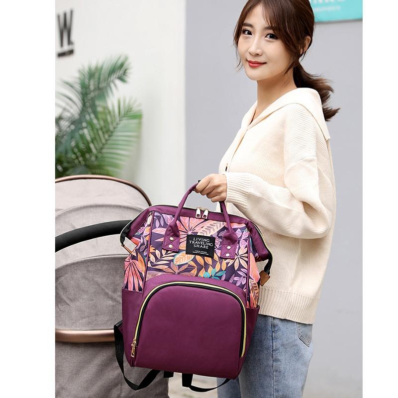 Mummy Bag Mother Diaper Bag Baby Care Milk Large Capacity Mom Backpack Mummy Maternity Wet Bag Waterproof Baby Pregnant Bag Travel Nursing