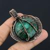 Tree Of Life Emerald Pendant, 999 Copper Wire Wrapped Pendant Gemstone Jewelry, Handmade Pendant Amazing Jewelry, Gift For Her