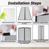 2026 Upgraded Magnetic Screen Door Mesh - Heavy Duty Magic Door Screen Closure with Magnets for Sliding, Patio, French Kid and Pet Friendly