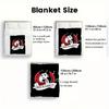 Retro Rock Poster 2D Flat Pattern Flannel Blanket High Quality All Seasons Warmth and Comfort Perfect for Christmas Gifts.SMT0917544