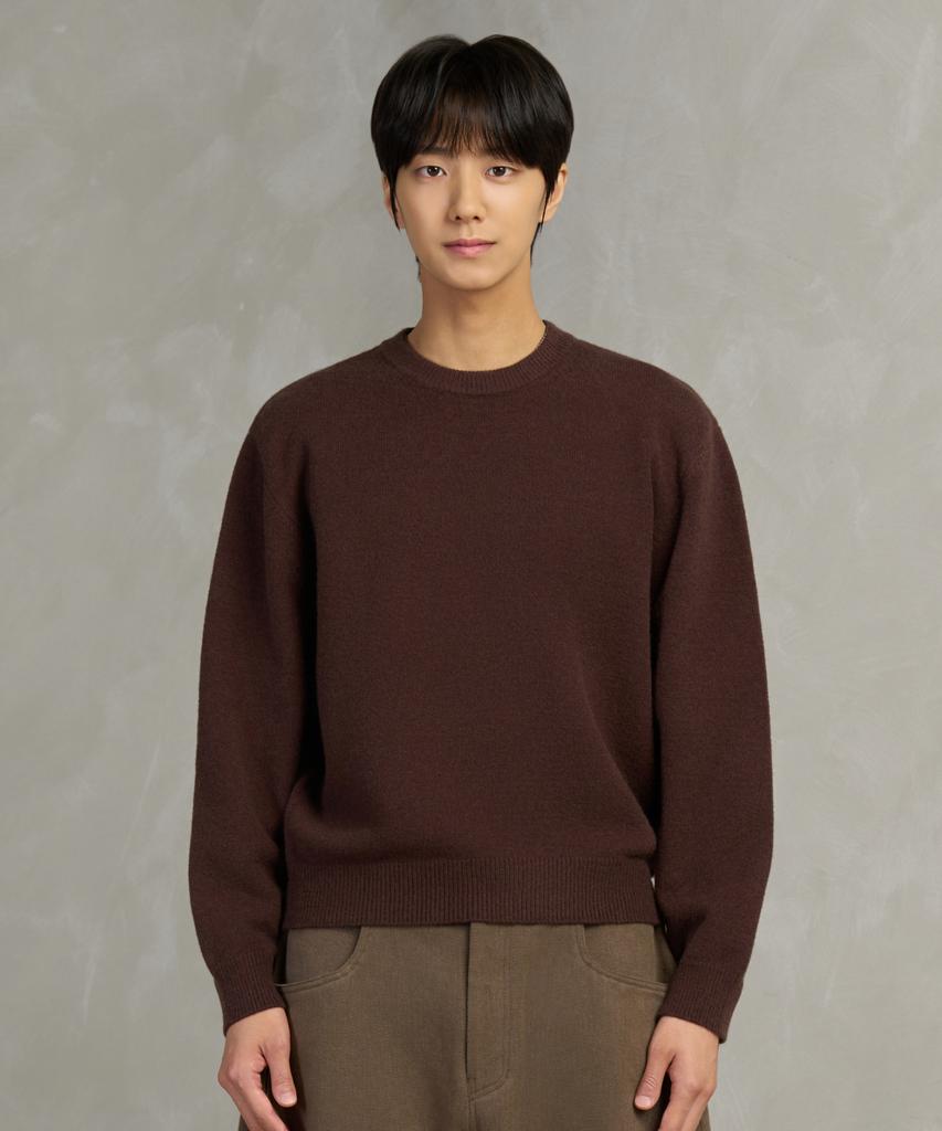 HYOJI Fw Soft Touch Round Crop Knit (7 Colors)