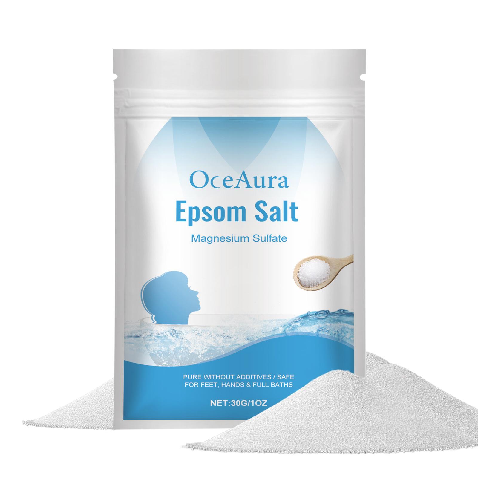 Epsom Salt Magnesium Sulfate Moisturizing Exfoliating Pure Natural Feet Hands Bath Body Relaxation Muscle Relief Detox Skin Care Epsom Salt