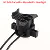 1Pcs For Hyundai Kia Headlight Base H7 Bulb Socket Lamp Holder Car Light Accessories