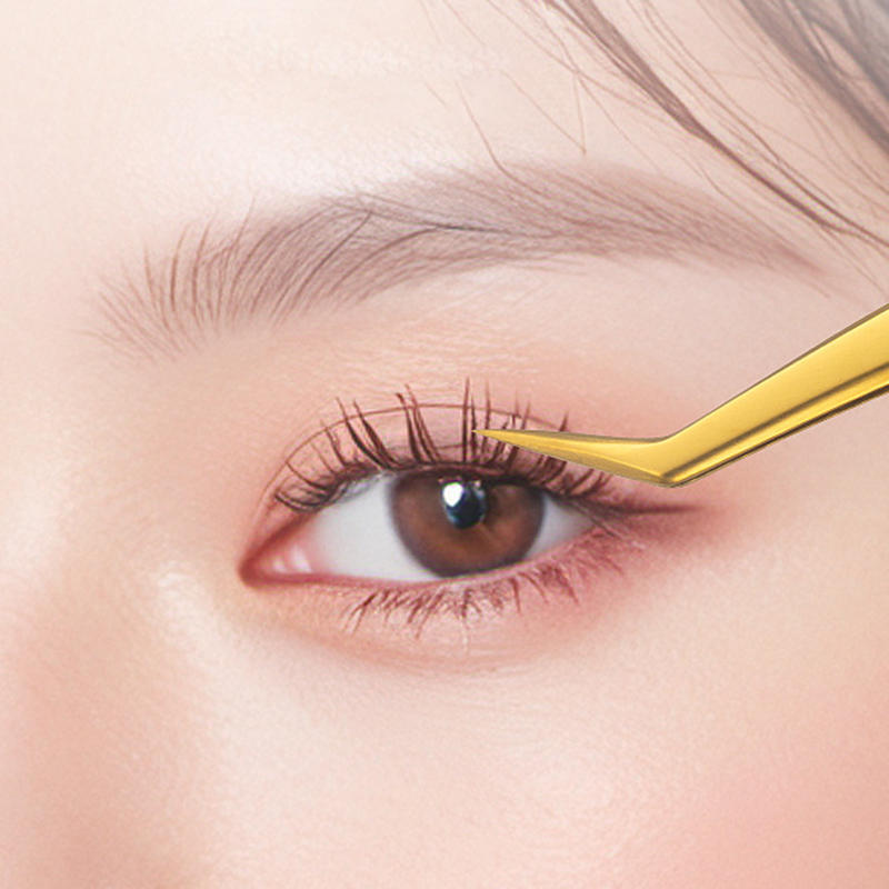 5/6PCS Portable Eyelash Extension Tweezers Set Professional Lash Tweezers Kit with Pouch for Beginners & Lash Artists